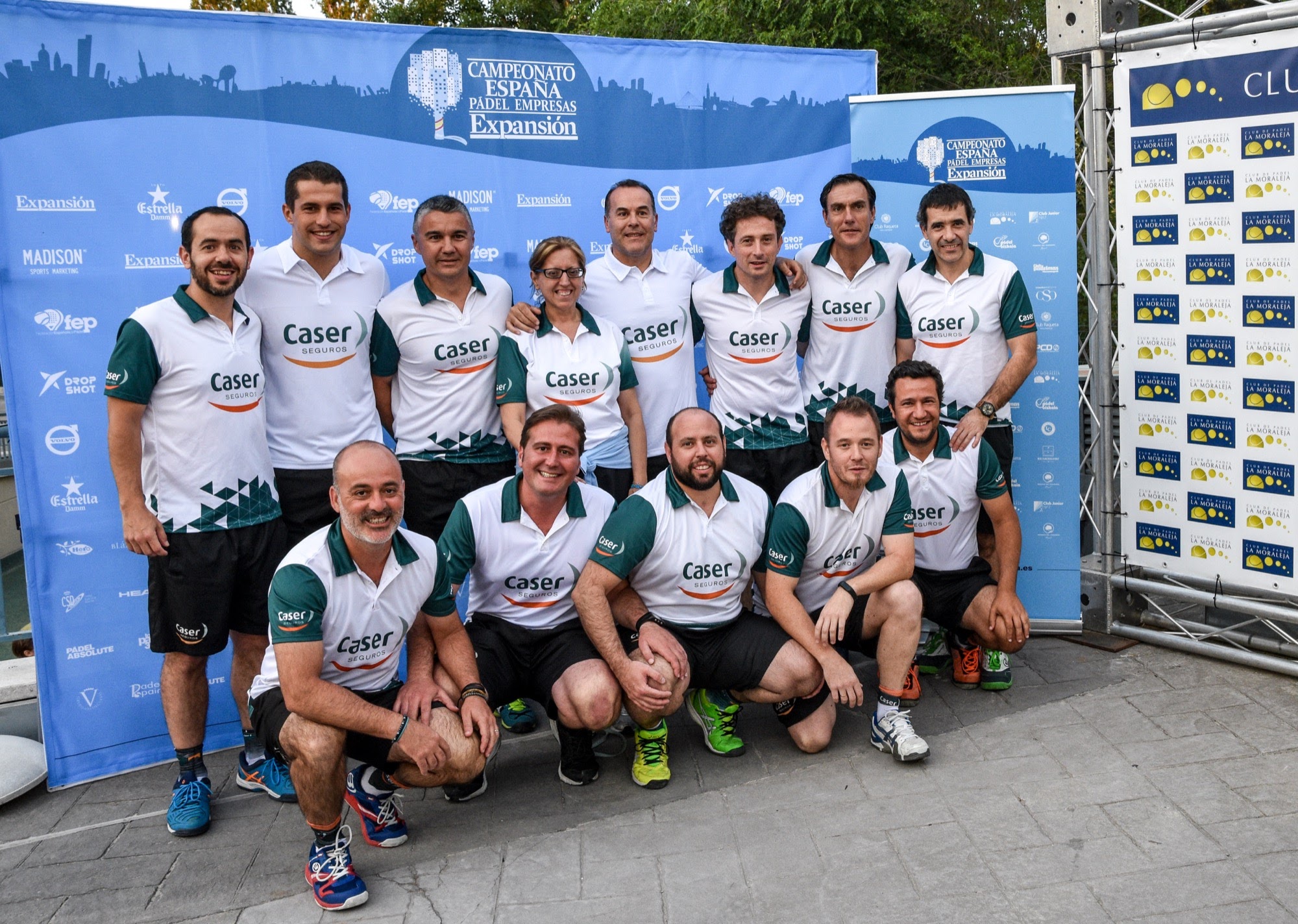 foto del equipo caser de padel